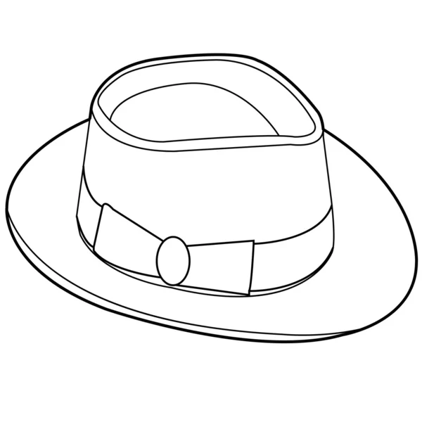 Vintage klobouk vektor — Stockový vektor