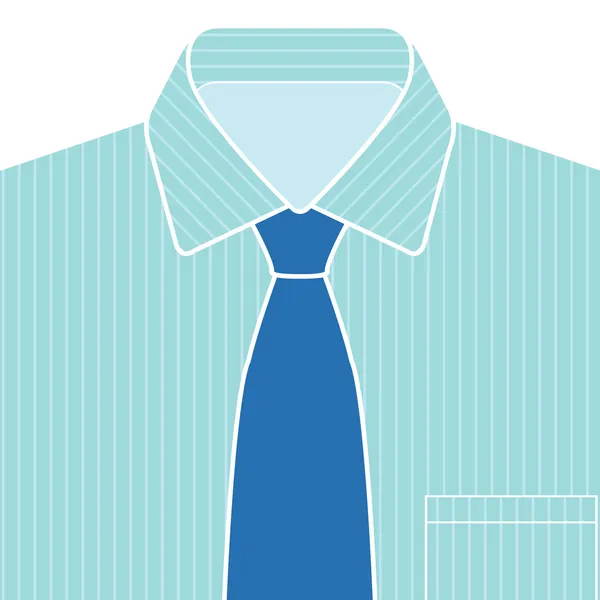Overhemd en stropdas vector — Stockvector