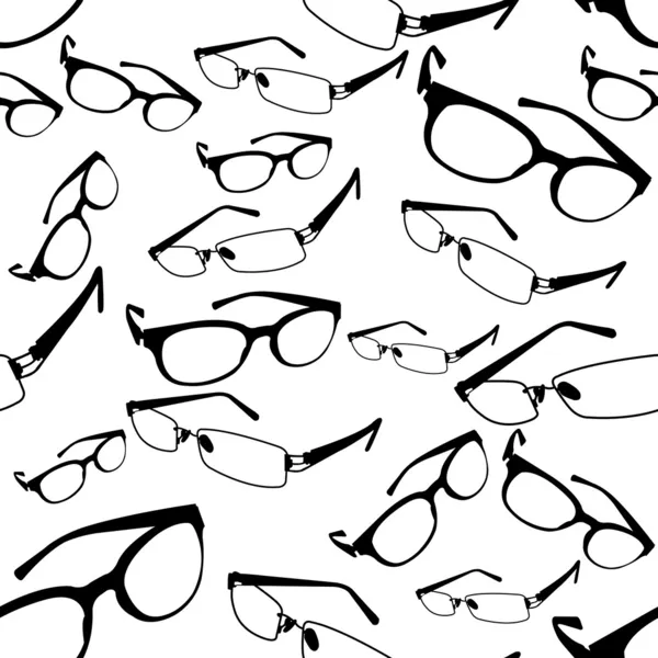 Seamless Spectacle Pattern Vector — Stock Vector