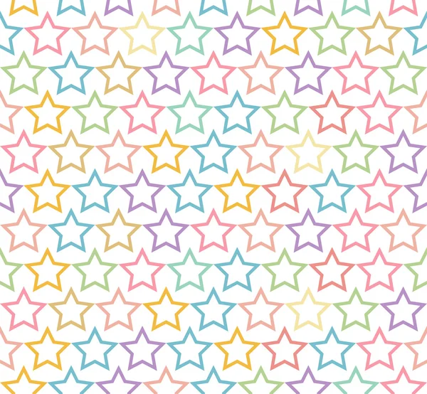 Sømløs pastellstjernemønsterbakgrunn – stockvektor