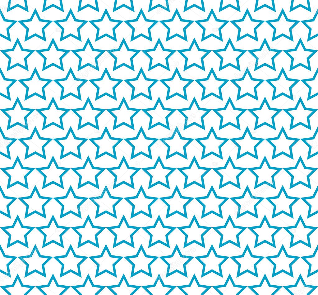 Seamless blue star pattern background