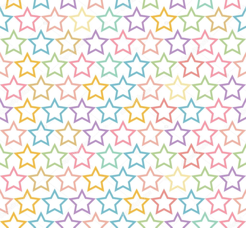Seamless pastel star pattern background