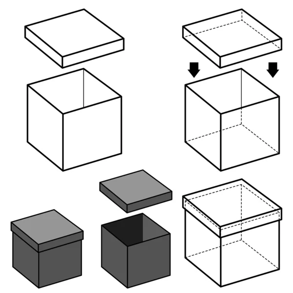 Caja vector — Archivo Imágenes Vectoriales