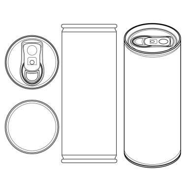 Beverage can vector clipart