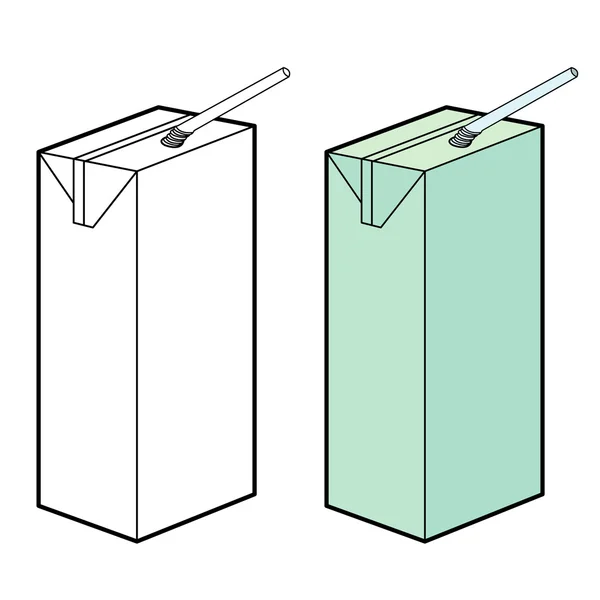 Vector de caja de leche — Archivo Imágenes Vectoriales