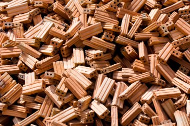 tuğla inşaat sahasında