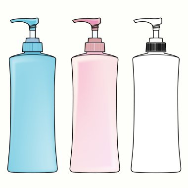 pompa plastik şişe vektör
