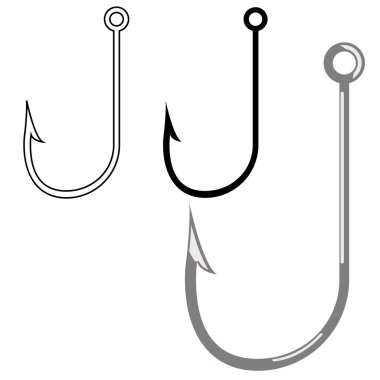 balık kanca vektör