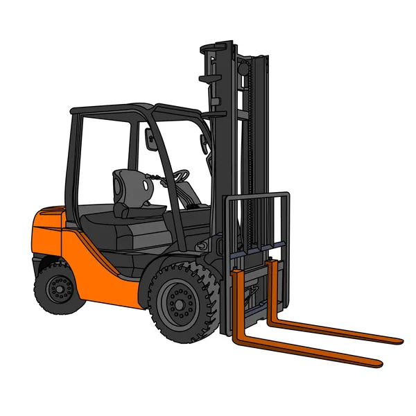 Forklift vektör — Stok Vektör