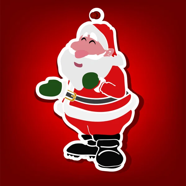 Père Noël avec vecteur de broches — Image vectorielle