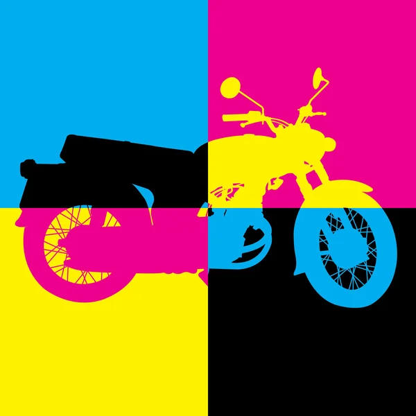 Motocicleta Vintage — Vector de stock