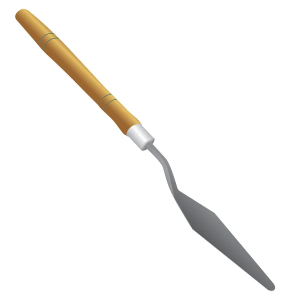 Masilla cuchillo vector — Vector de stock