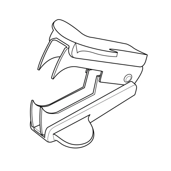 Staple removers out line vector — Stock Vector