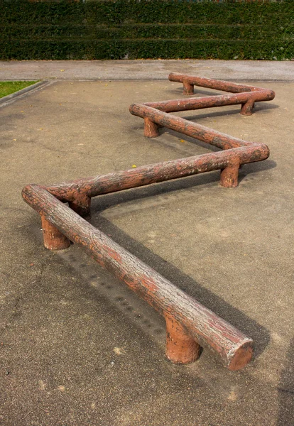 Exercise equipment in public park