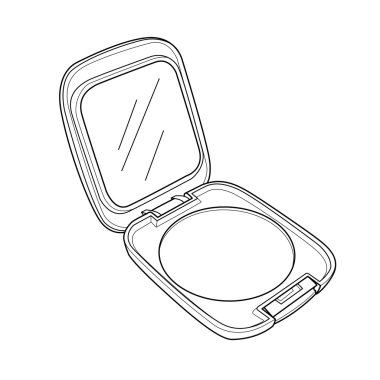 çizgi vektör dışarı toz puf