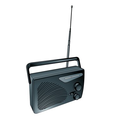 radyo ve transistör vektör