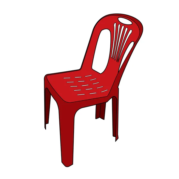 Plastic chair vector — Stock Vector