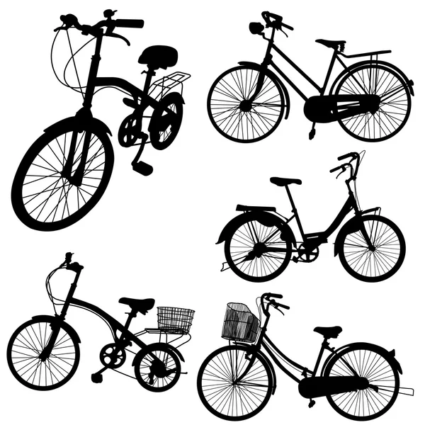 Conjunto de vector bicicleta — Vector de stock