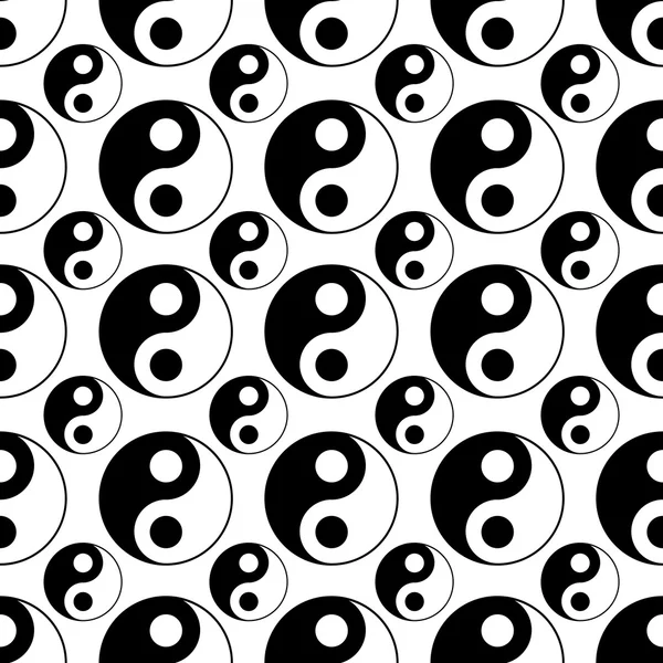 Sem emenda do vetor yin yang —  Vetores de Stock