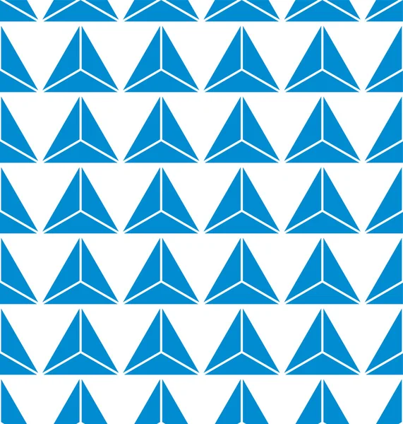 Bezešvé modrý trojúhelník abstraktní pozadí vektoru — Stockový vektor