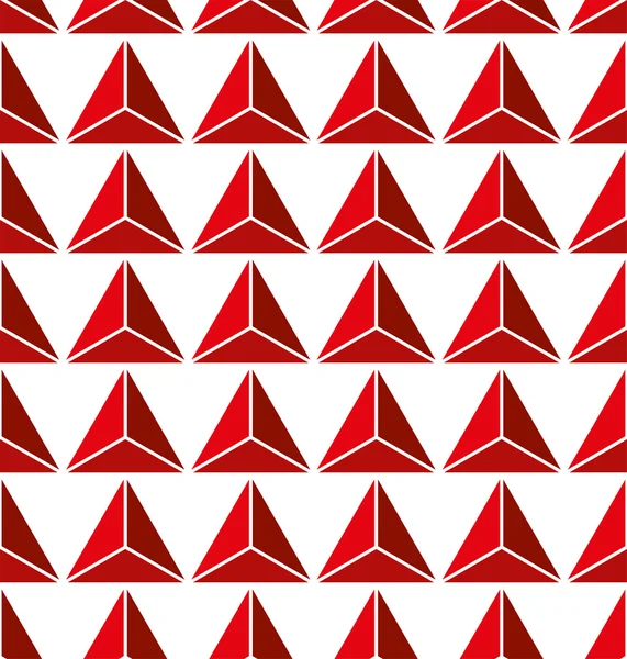 Bezešvé červený trojúhelník abstraktní pozadí vektoru — Stockový vektor