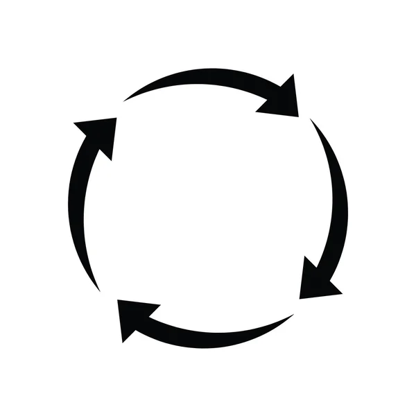 Flèches signes de vecteur de recyclage — Image vectorielle