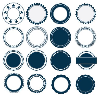 Vintage logo vektör ayarla