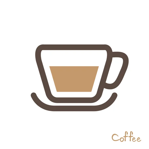 Coffee symbol vector — Stock Vector