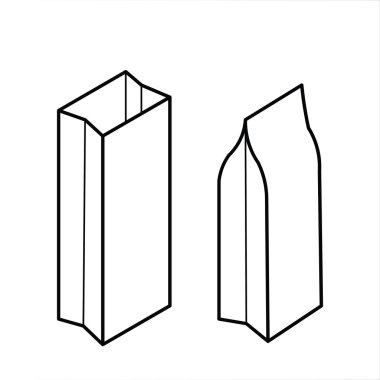 kağıt torba vektör