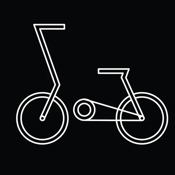 Vetor de símbolo de bicicleta — Vetor de Stock