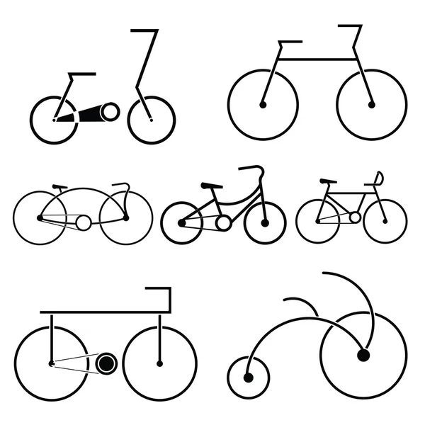 Bicycle symbol vector — Stock Vector
