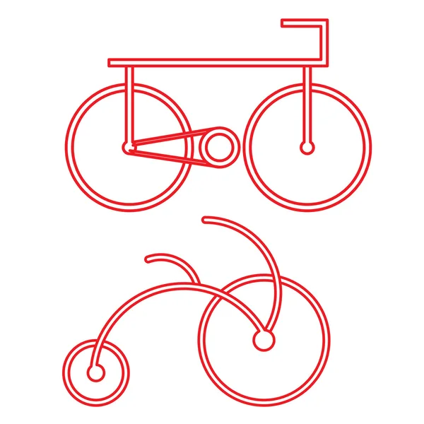 Bisiklet simge vektör — Stok Vektör
