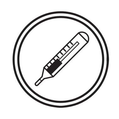 medikal termometre sembol simge vektör