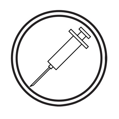 şırınga simge vektör