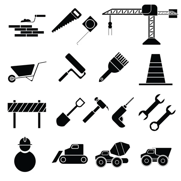 Iconos vectoriales construcción — Archivo Imágenes Vectoriales