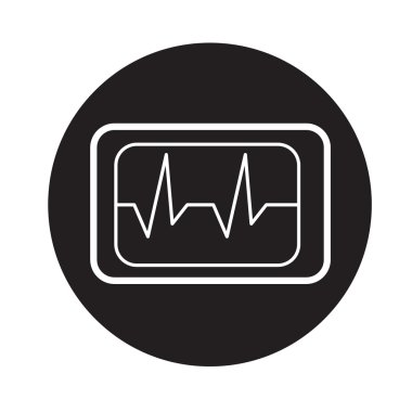 kalp atışı simge vektörü