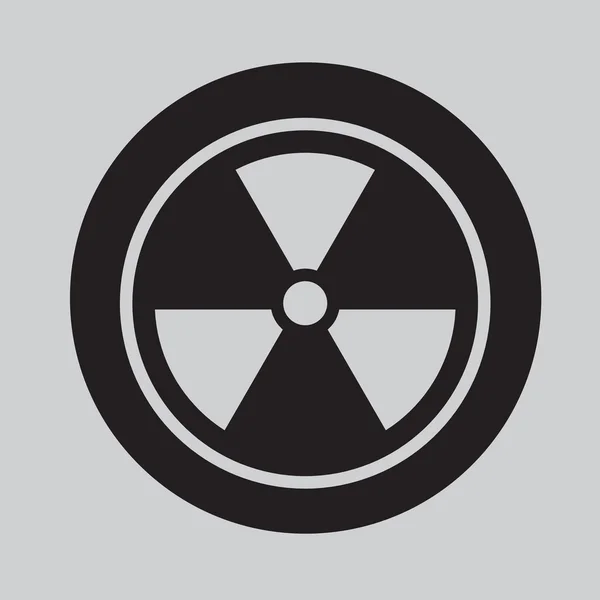 Radyasyon sembol simge vektör — Stok Vektör