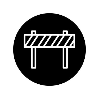 İnşaat işareti simge vektör altında