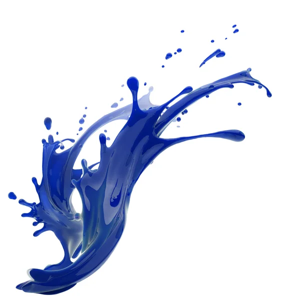 Splashes of blue liquid — Stock Photo, Image