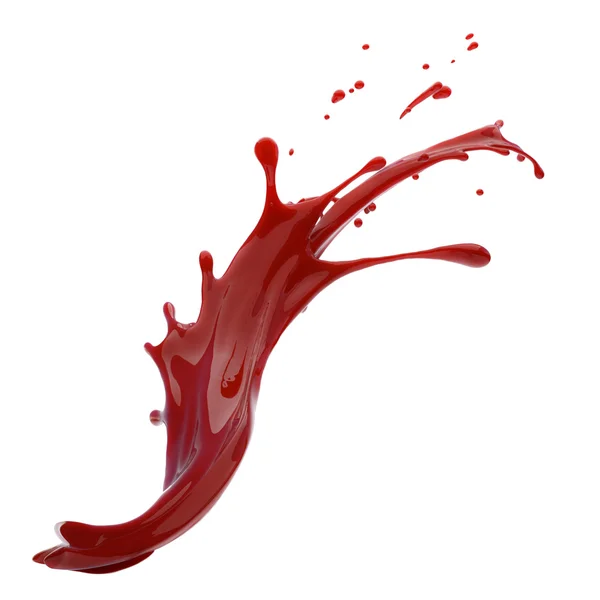 Salpicaduras de líquido rojo —  Fotos de Stock