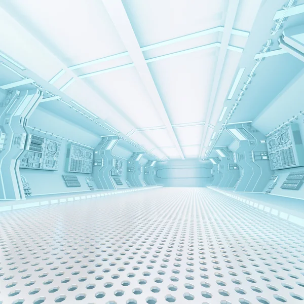 Futuristic design spaceship interior — Stock Photo, Image