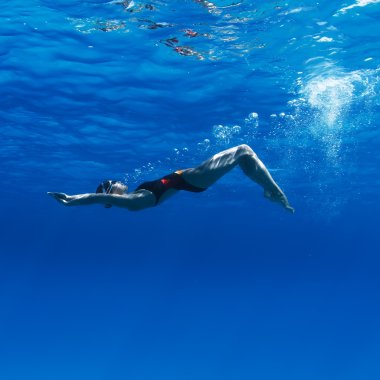 profesyonel kadın Yüzme