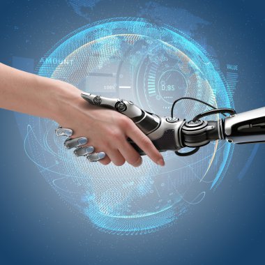 robot ve insan karşılıklı