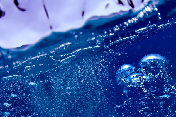 Αφηρημένη μπλε φόντο υποβρύχια — Φωτογραφία Αρχείου