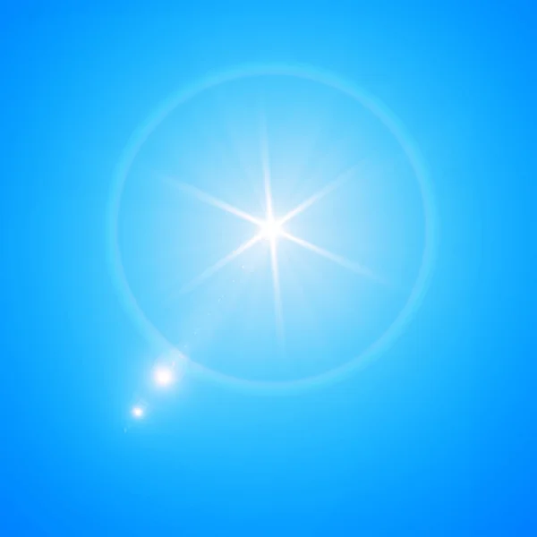 Six rays sun flare — Stock Photo, Image