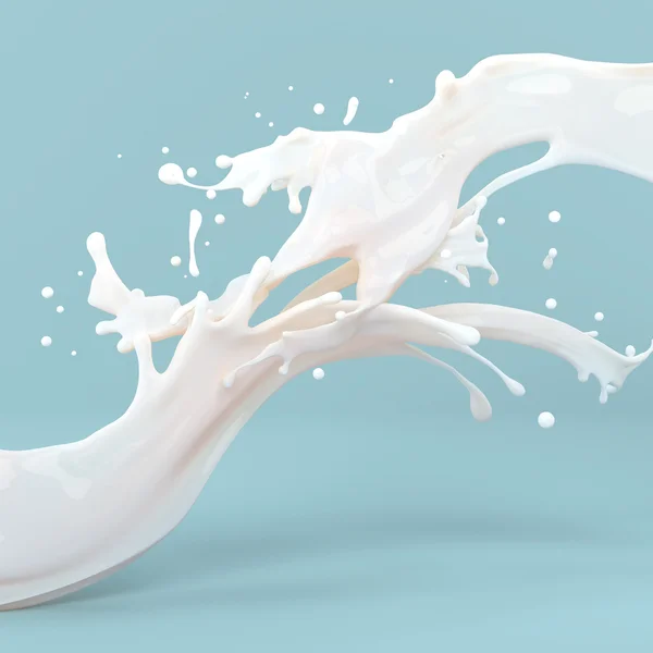 Milk splashes — Stock Photo, Image