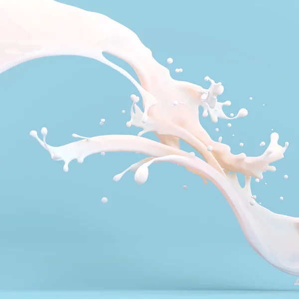 Milk splashes — Stock Photo, Image