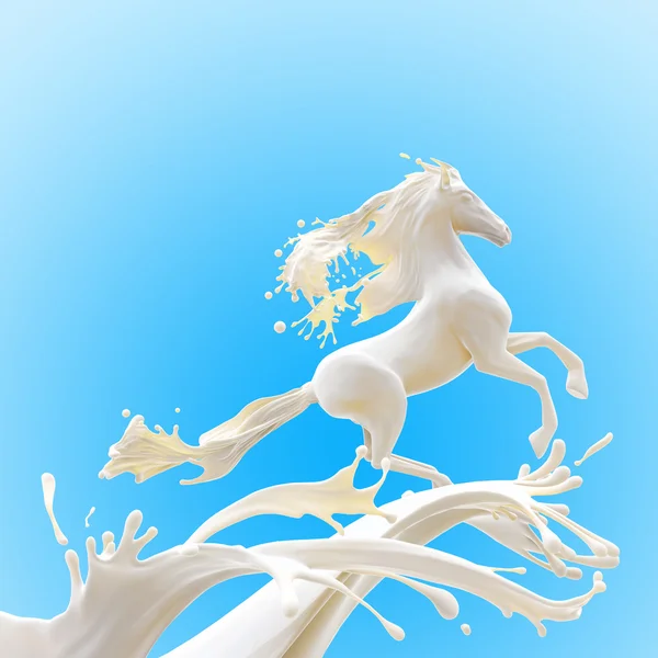 Milk horse — Stock Photo, Image