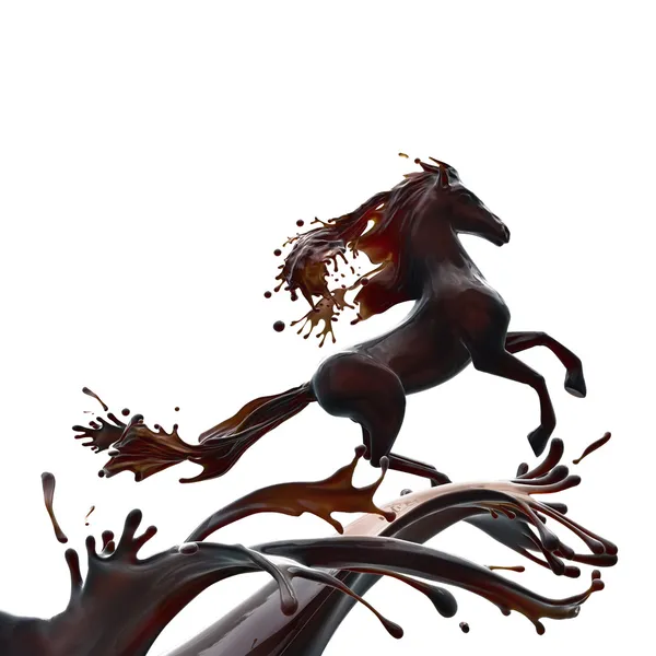 Horká čokoláda kůň — Stock fotografie