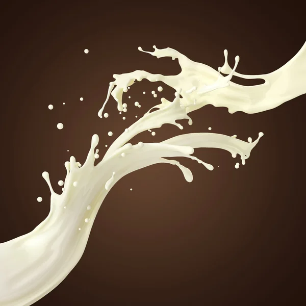 Milk splashes — Stock Photo, Image